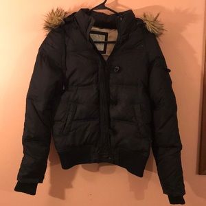 Black Puffer Winter Jacket